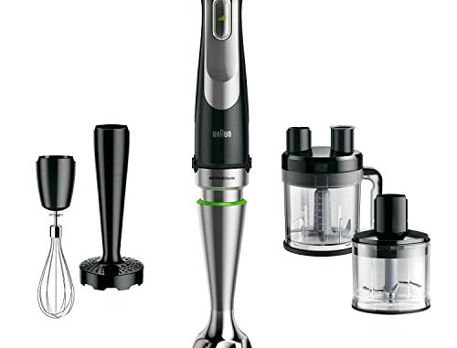 BraunHogarMinipimerMQ9187XLIBatidoradeMano1200Wvasomedidorvarillasdeaceroinoxidablepicadoraybolprocesadordealimentosnegro