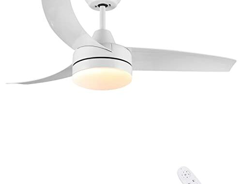 CJOYVentiladordeTechoconLuzyMandoVentiladordeTechoBlancoSilencioso132cmLamparaVentiladorTecho6VelocidadesLamparaVentiladorTechoDormitorioRegulableLEDMotorDC