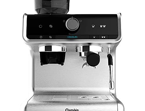 CecotecCafeteraExpressconBrazoconDobleSalidaPowerEspresso20BaristaCream1550W20BaresDepsitodeCafenGrano250gMolinillocon30NivelesThermoblockDepsitodeAgua25L