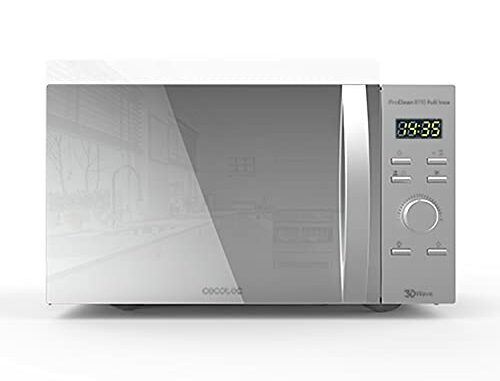 CecotecMicroondasconGrillProClean81101000WCapacidadde28lRevestimientoReady2CleanGrill1000W5NivelesFuncionamiento8ProgramasTemporizador60minPantallaLED