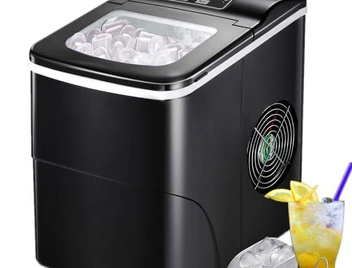 MquinadeCubitosdeHieloFREEVILLAGEMquinadeHieloPorttil9CubitosHuecos610minutos12kg24hTamaoSLBotnLEDMquinaparaHacerHieloconPalaCestaIceMakerparaHogarBar