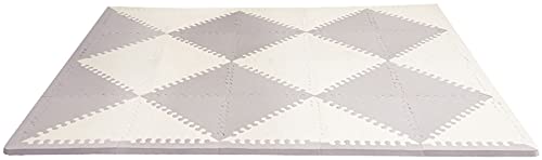 SkipHopPlayspotGeoFoamFloorTilesGreyCream