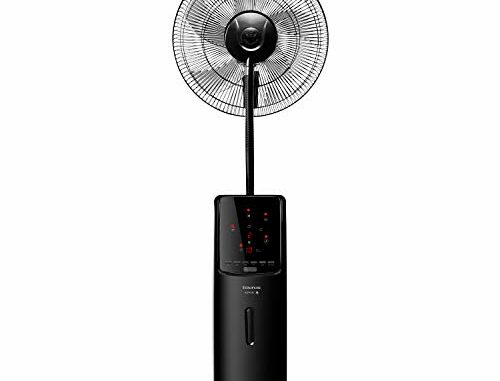 TaurusMF4000Ventiladordepieoscilanteconnebulizadordeaguaeinsecticidaqueeliminalosmosquitoscontrolremotoambientador40cm5aspas100W3velocidadesTemporizador2L
