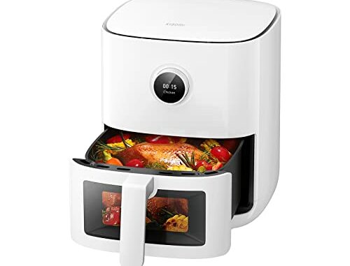 XiaomiSmartAirFryerProFreidoradeairede4Ldecapacidad1600WMsde100recetaspantallaOLEDtemperaturaregulable40C200CblancoVersinES3aosdegaranta