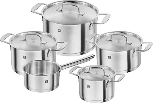 ZwillingBasebateriadeCocinaMetalColorAceroYBlanco560cm5Unidades