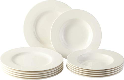 vivobyVilleroyBochGroupBasicWhiteJuegodemesa12piezasPorcelanaPremiumBlanco