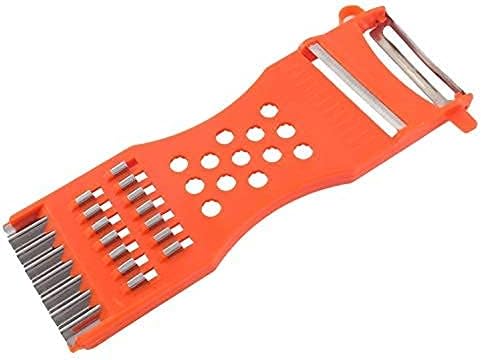 1 rallador multifunción de cocina para verduras, rallador, pelador, triturador, triturador, 6,7