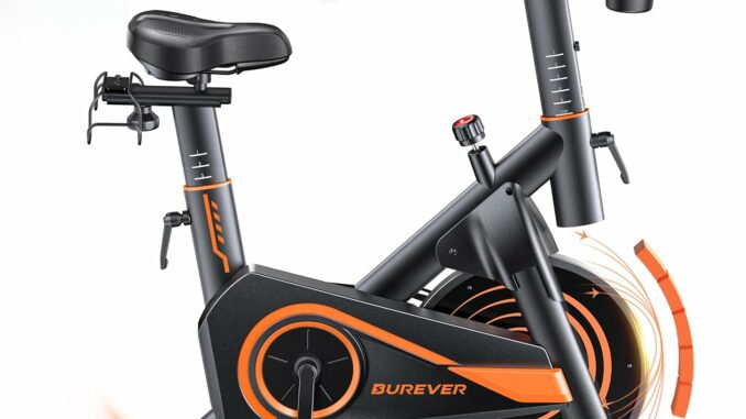 2026 Burever Bicicleta Estática para Casa con APP, Bicicleta estatica Silenciosa con Resistencia