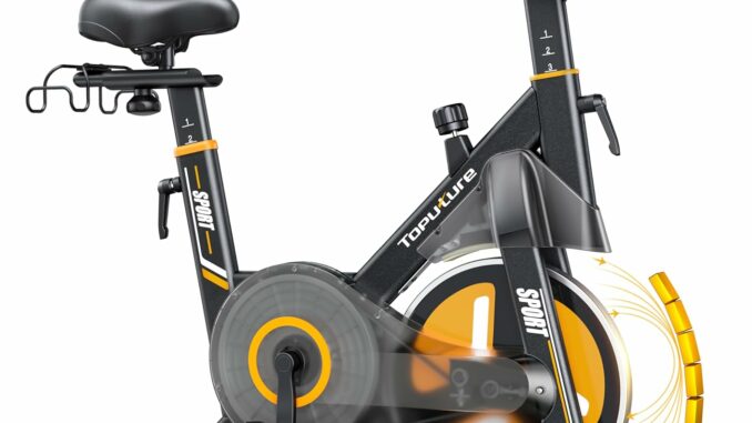 2026 Nueva Toputure Bicicleta Estática Electromagnética, Spinning Profesional con 32 Niveles de