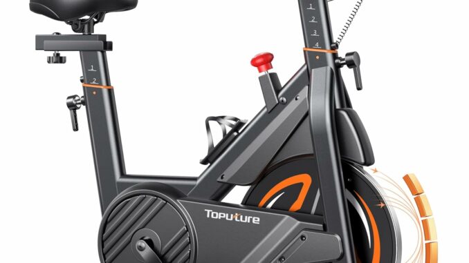 2026 Versión Toputure Bicicleta Estatica con Pulsómetro y APP, Bici Estatica Profesional Ultra