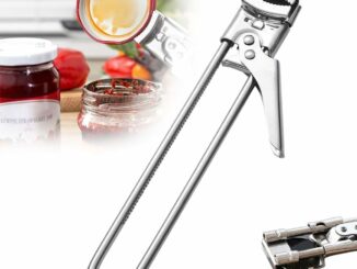 Abrelatas Manual Ajustable, Abridor de Tarros Acero Inoxidable, Profesional Manual Multifunción