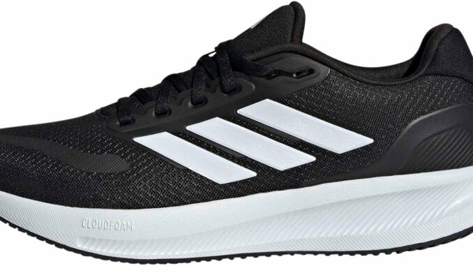 adidas Hombre Runfalcon 5 Running Shoes, Core Black/Cloud White/Core Black, 43 1/3 EU