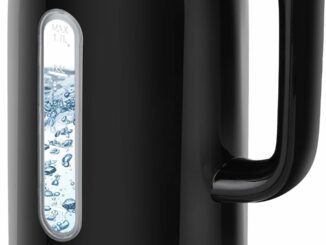 Aigostar Hervidor Agua Electrico de Acero Inox Negro 1,7 Litros – Hervido Rápido Electric Kettle