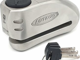ARTAGO 32 Candado Moto Alta Gama, Mejor Antirrobo Disco con Alarma Inteligente Don't Touch
