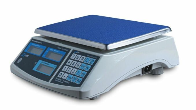 BDCOM Balanza Cuenta Piezas Industrial CN-30K – Capacidad 30kg x 1g, Pantalla LCD, Teclado