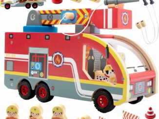 Bombero Juguete Niños Camión Escalera Figuras