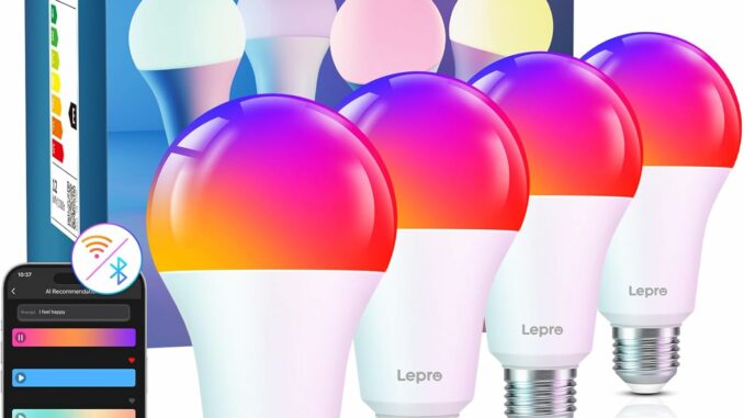 Bombilla Inteligente RGB 16M Colores con WiFi