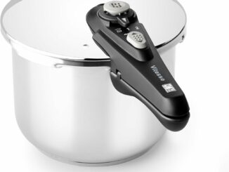 BRA Vitesse Olla Express de 6 Litros, Fabricada en Acero Inoxidable 18/10, Con 2 Programas de