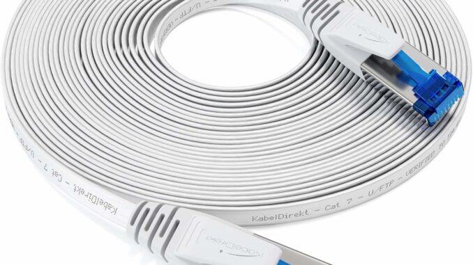 Cable de Red Cat 7 10m con Conectores Dorados