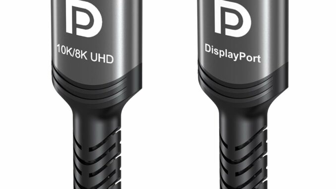 Cable DisplayPort 1.4 8K 2m con Conectores Dorados