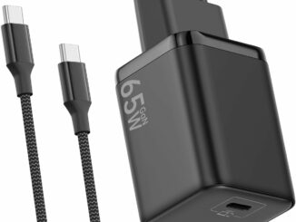 Cargador USB C 65W, Carga Rápida PD3.0 PPS Adaptador Portátil GAN II con Cable USB C Trenzado 2M,