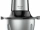 Cecotec Picadora de Carne y Verduras Eléctrica ChopBeat 1500 TitanBlack Steel. 600 W, 4 Cuchillas