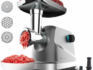 Cecotec Picadora Eléctrica de Carne Crusher 1400 Steel, 1360 W, Óptimo para Picar, Trocear y