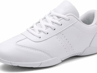 CERYTHRINA Zapatos de porristas para Mujer, Transpirables, Ligeros, Blancos, para Entrenamiento,