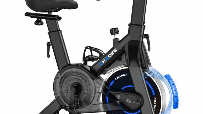 CHAOKE Bicicleta Estatica con APP, Bicicleta Spinning Magnética de Resistencia Súper Silencioso