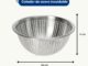 Colador de cocina universal de acero inoxidable, 24 cm