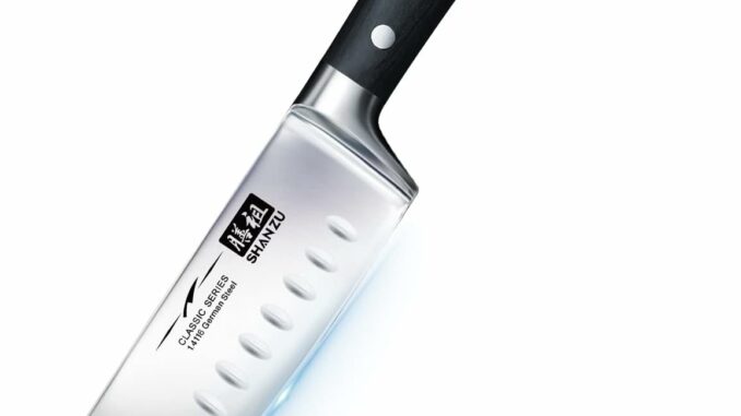Compra SHAN ZU Cuchillo Santoku Japones, Cuchillos de Cocina Profesionales 18cm, 7