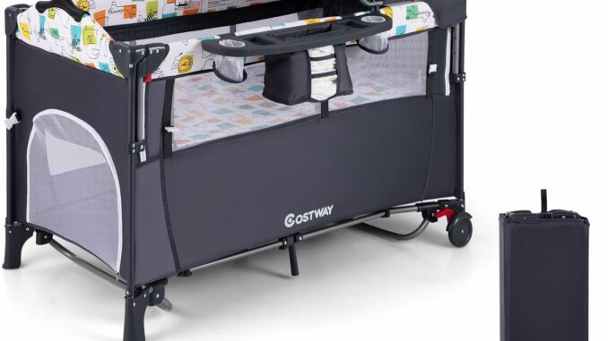 Cuna Bebé Convertible 3 Medidas Barrotes Madera