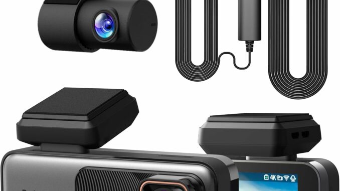 Dashcam Cámara Coche 4K WiFi GPS con Visión Nocturna