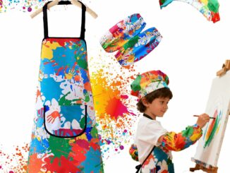 Delantal Pintura Niños Impermeable Mangas Largas