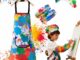 Delantal Pintura Niños Impermeable Mangas Largas