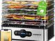 Deshidratador de Alimentos 240W Aigostar Crispy, Deshidratador con 5 Bandejas Altura Regulable,