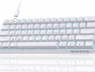 Dierya DK61se Teclado Mecánico Gaming Mini 60% Red Switch Mechanical Keyboard Retroiluminación Azul