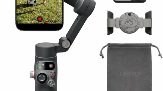 DJI Osmo Mobile 8 Estabilizador para teléfonos, Pack Seguimiento Avanzado, Seguimiento Nativo por