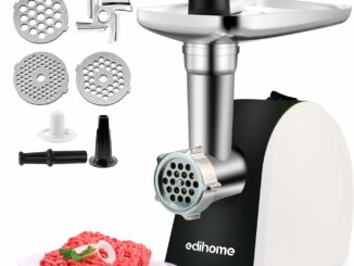 Edihome, Picadora de Carne Eléctrica, Marcha avance y Retroceso, Máquina para picar Carne