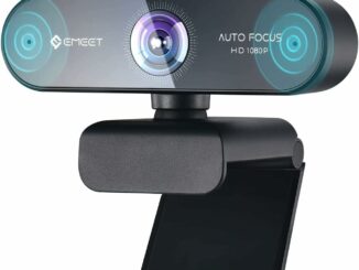 EMEET Cámara Web 1080P -Webcam Nova con Enfoque Automático, Webcam 1080p, ángulo Amplio de 73°, 2