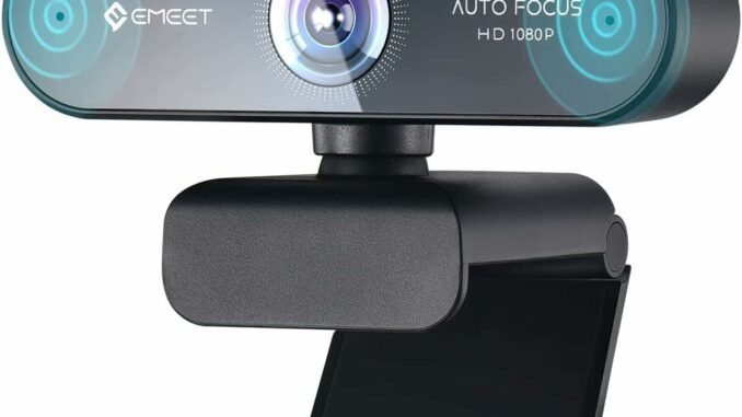 EMEET Cámara Web 1080P -Webcam Nova con Enfoque Automático, Webcam 1080p, ángulo Amplio de 73°, 2