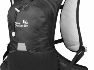 equlup Mochila para caminar, paquete de hidratación para acampar de 12l diseño reflectante liviano