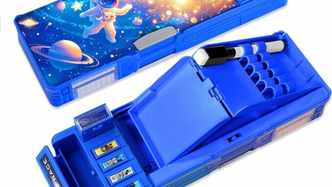 Estuche Escolar Niños 3 Compartimentos Cremallera