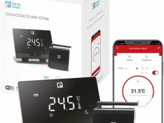Garza – Termostato de 2 Hilos Wi-Fi Inteligente para Caldera y Calefacción, con Adaptador, Medidor