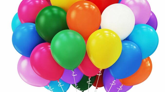 Globo Helio Fiesta 100 Uds Colores Látex