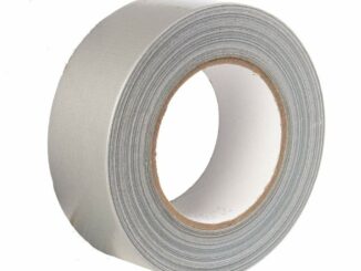 GTSE – Cinta americana plateada de 48 mm x 50 m – Cinta de tela resistente, adhesiva e impermeable