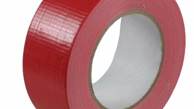 GTSE – Cinta americana roja de 48 mm x 50 m – 1 Rollo – Cinta de tela resistente, adhesiva e
