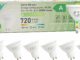 GY Bombilla Led GU10 4W(Equivalente a 60W), Luz Blanca Cálida 3000K, 720 Lúmenes, Ángulo de haz de