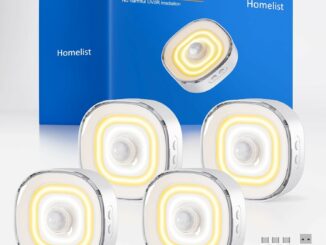 Homelist Luces LED con Sensor de Movimiento Interiores, COB 68 LEDs 100 lm Regulable 3 Colores, Luz