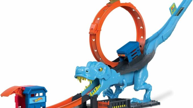 Hot Wheels City T-Rex Rampage Track